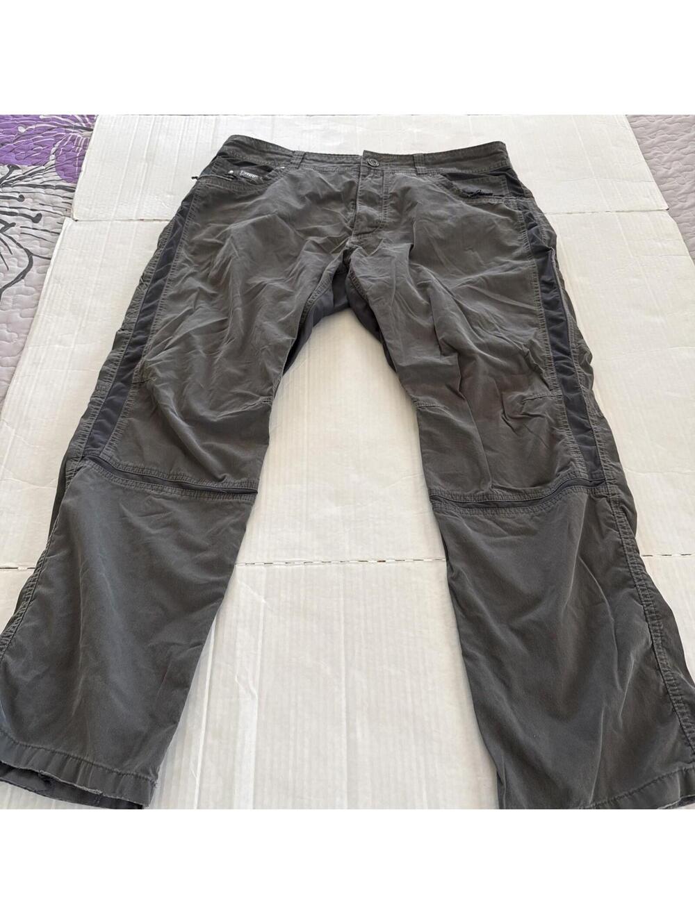 Kuhl Radikl Pant Men 36x30 Olive GreenStraight Hiking Outdoors Climbing Stretch